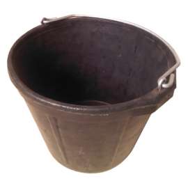 MR 8QT BLK Rubb Bucket