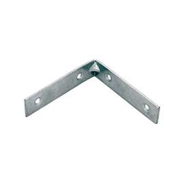 Prosource CB-Z06-013L Corner Brace, 6 in L, 6 in W, 1-1/8 in H, Steel, Zinc-Plated, 4.5 mm Thick Material