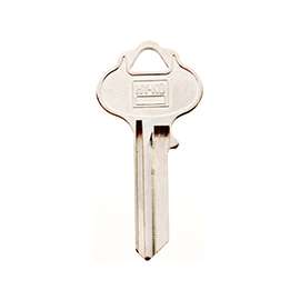 HY-KO 11010IN3 Key Blank, Brass, Nickel, For: ILCO Cabinet, House Locks and Padlocks
