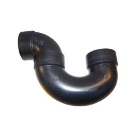 CANPLAS 103203BC P-Trap, 3 in, Hub, ABS, Black