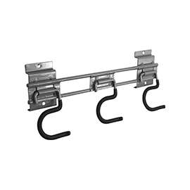 CRAWFORD STSR3 Tool Holder Hook, 50 lb, Duramount Rail Mounting, Steel, Powder-Coated