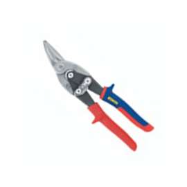 IRWIN 2073112 Aviation Snip, 10 in OAL, 1-5/16 in L Cut, Right Cut, Steel Blade, Double-Dipped Handle, Red Handle