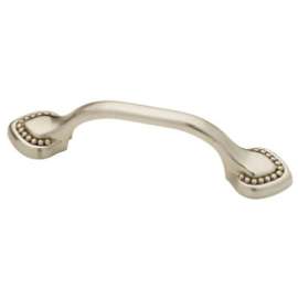 3" NI DBL Bead Cab Pull