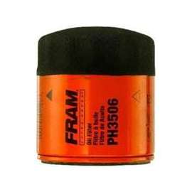 FRAM PH3506 Full Flow Lube Oil Filter, 13/16-16 Connection, Threaded, Cellulose, Synthetic Glass Filter Media