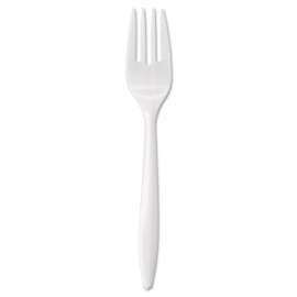 Wrapped Cutlery, 6 1/8" Fork, Mediumweight, White, 1000/Carton