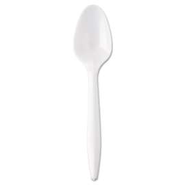 Wrapped Cutlery, 5 7/8" Teaspoon, Mediumweight, White, 1000/Carton