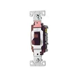 Eaton Wiring Devices CS320B Toggle Switch, 20 A, 120/277 V, 3 -Position, Screw Terminal, Nylon Housing Material