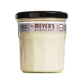 Mrs. Meyer's 41116 Soy Candle, Lavender Fragrance, 35 hr Burning, White Candle