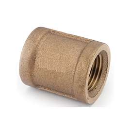 Anderson Metals 738103-04 Pipe Coupling, 1/4 in, FIPT, Brass