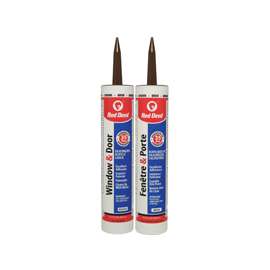 Red Devil 00123CA Siliconized Acrylic Caulk, Dark Brown, 10.1 oz Cartridge