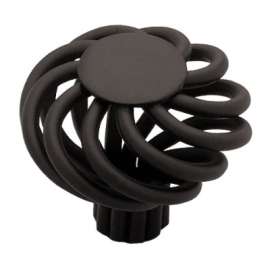 1-1/4" BLK SM Wire Knob
