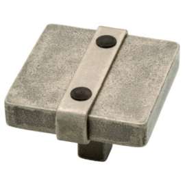 1-1/2" Pewter SQ Knob