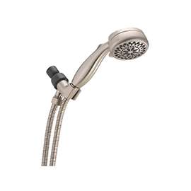 DELTA 75700SN Hand Shower, 1/2 in Connection, 2.5 gpm, 7-Spray Function, Satin Nickel, 6 ft L Hose