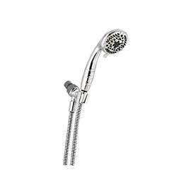 Peerless 76515C Hand Shower, 1/2-14 Connection, 1.75 gpm, 5-Spray Function, Chrome, 60 in L Hose