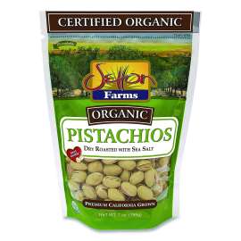 Organic Pistachios, Dry Roasted with Sea Salt, 7 oz Bag, 12/Carton