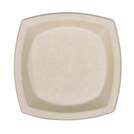 Compostable Fiber Dinnerware, ProPlanet Seal, Plate, 8.25 x 8.25, Tan, 500/Carton