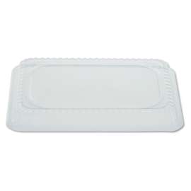 Plastic Dome Lids, Fits Oblong Pans 2061/2062, 8.25 x 5.88, Clear, 500/Carton