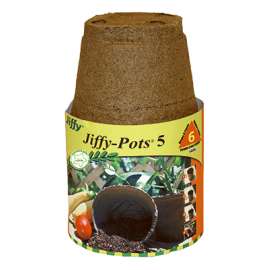 6PK 5" RND Peat Pot