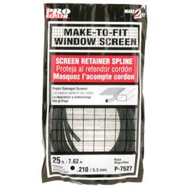 .210"x 25' BLK Spline