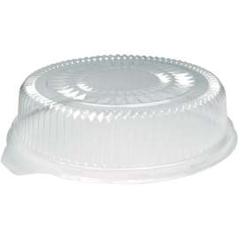 Plastic Dome Lids, Embossed, Fits 4012/4013, 12" Diameter, 25/Carton