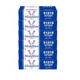 Medallion Interfolded Foil Sheets, 12 x 10.75, 500 Sheets/Box, 6 Boxes/Carton