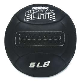 Rhino Promax Elite Medicine Ball, 6 lb, Black