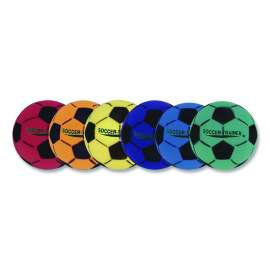Ultra Foam Soccer Ball Set, Assorted Colors, 6/Set