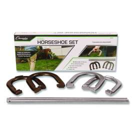 Steel Horseshoe Set, (4) Horseshoes/(2) 20" Stakes/Nylon Carry Bag
