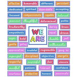 Motivational Bulletin Board Sets, 52-Piece Set, We Stick Together: Motivational, 7.9" x 15", Multicolor