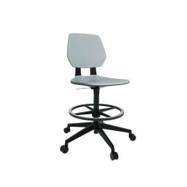 Commute Extended Height Task Chair, Supports Up to 275 lbs, 18.25" to 22.25" Seat Height, Gray/Black