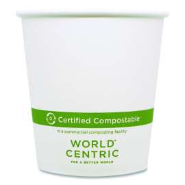 Paper Hot Cups, 10 oz, White, 1,000/Carton