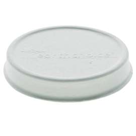 EarthChoice PFAS-Free Compostable Soup Cup Lid, For 8-16 oz Soup Cups, 4" Diameter, White, Sugarcane, 500/Carton