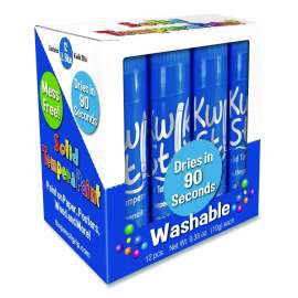 Kwik Stix Single Color Pack, 0.7" x 3.5", Light Blue, 12/Pack, 12 Packs/Carton