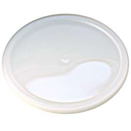 Pro Kal Polyethylene Flush Fill Round Deli Lids, 4.6" Diameter, Clear, 500/Carton
