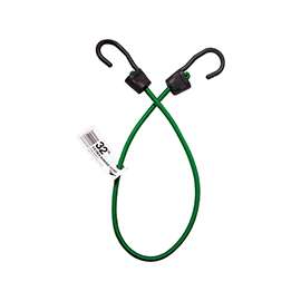 KEEPER Ultra Series 06077 Bungee Cord, 32 in L, Rubber, Gray, Hook End