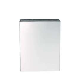 Stainless Steel Surface-Mounted Waste Receptacle, 6.4 gal, Brushed Stainless Steel