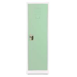 Steel Storage Locker, 1 Compartment, 15 x 15 x 48, Misty Green