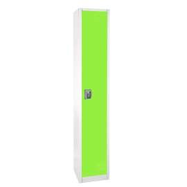 Steel Storage Locker, 1 Compartment, 12 x 12 x 72, Green