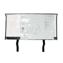 Large Document Protection Blueprint Plan Holder, Holds Plans 18" x 36", Clear