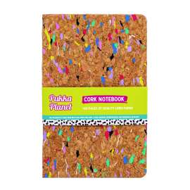 Soft Cover Eco Notebook, 1-Subject, Medium/College Rule, Cork/Multicolor Cover, (96) 8.27 x 5.24 Sheets