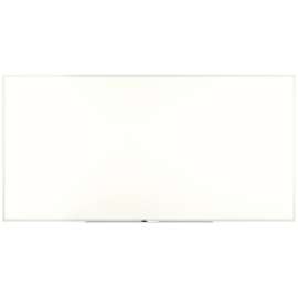 Melamine Dry Erase Board, 96" x 48", White Surface, Gray/Natural Aluminum Frame