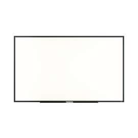 Melamine Dry Erase Board, 60" x 36", White Surface, Black Aluminum Frame