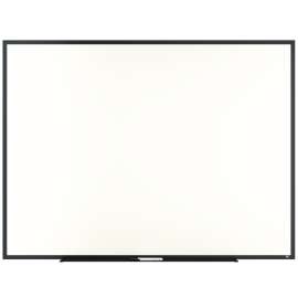 Melamine Dry Erase Board, 48" x 36", White Surface, Black Aluminum Frame