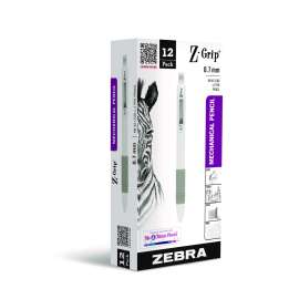 Z-Grip Plus Mechanical Pencil, 0.7, (#2), Black Lead, White Barrel, Dozen