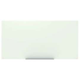 Magnetic Wall-Mounted Glass Board, 96" x 48", White Surface, Frameless