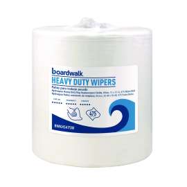 Hydrospun Wipers, Heavy Duty, 12 x 12, White, 475/Roll