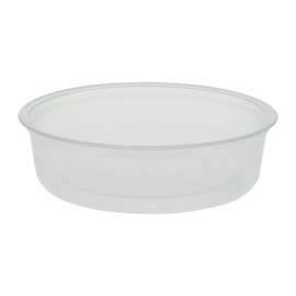 Microwavable Deli Containers, 6 oz, 4.6" Diameter x 1.3" h, Clear, Plastic, 500/Carton