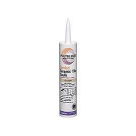CUSTOM Polyblend PC12210S-6 Ceramic Tile Caulk, Linen, 10.5 oz Cartridge