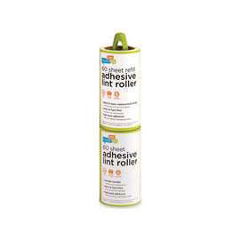 Honey-Can-Do LNT-03769 Lint Roller with Refill, 60 Sheets Roller, Plastic, Green