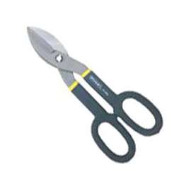 STANLEY FMHT73571/14-556 Tinner Snip, 10 in OAL, 2 in L Cut, Straight Cut, Alloy Steel Blade, Black/Yellow Handle